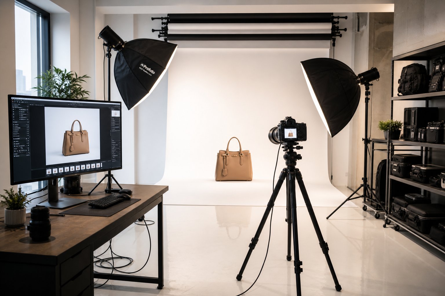 Professional ecommerce photography studio
